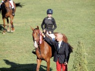 Karolina Koročkina  ar zirgu Calandria 